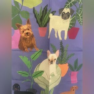 Avenida Home Dog Linen Kitchen Towel New Anne Bentley